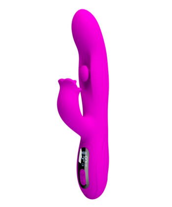 PRETTY LOVE - VIBRADOR OSCILATIVO YALANDA RABBIT COM DISPLAY DE LED ROXO - Imagem 4