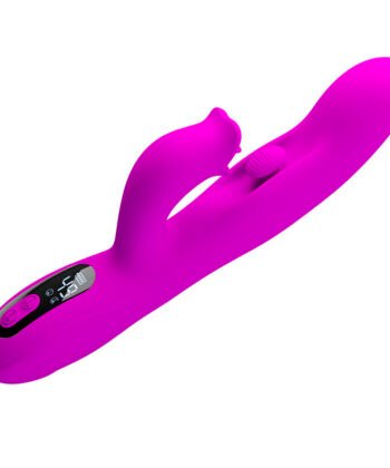 PRETTY LOVE - VIBRADOR OSCILATIVO YALANDA RABBIT COM DISPLAY DE LED ROXO - Imagem 5