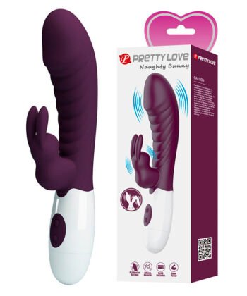 PRETTY LOVE - VIBRADOR COELHO NAUGHTY BUNNY COM 30 FUNÇÕES - ROXO