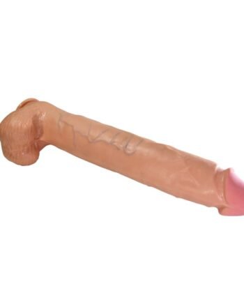 PRETTY LOVE – Dildo flexível realista Rael com ventosa 40 CM -Ø- 6 CM castanho - Imagem 3