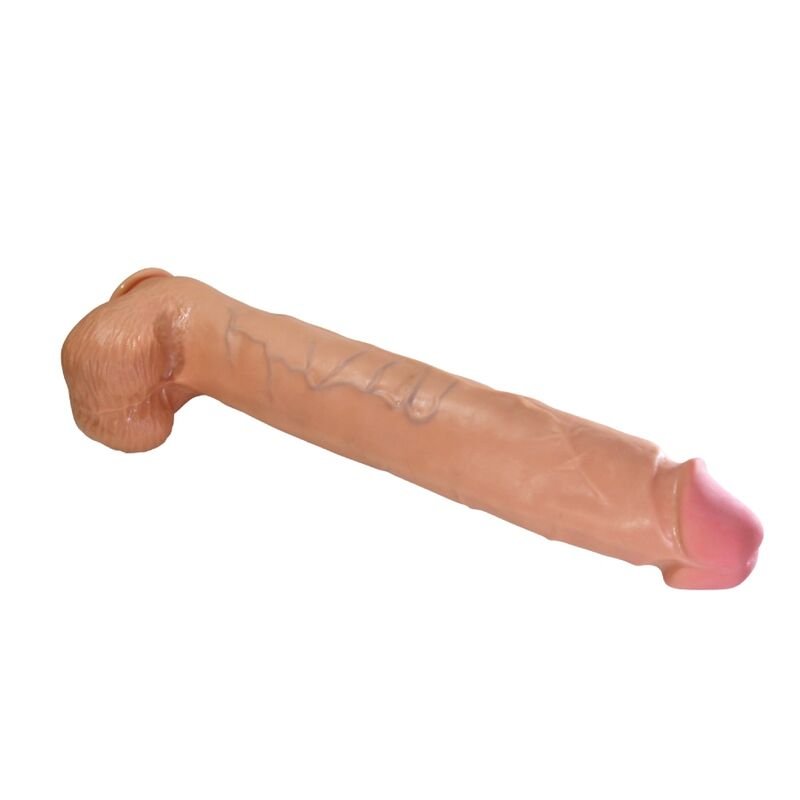 PRETTY LOVE – Dildo flexível realista Rael com ventosa 40 CM -Ø- 6 CM castanho - Imagem 3