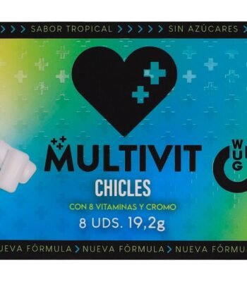 WUG Multivit - A goma de mascar funcional que fortalece suas defesas todos os dias. Cartela com 8 unidades.