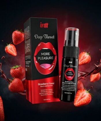 INTT - SPRAY ORAL PARA GARGANTA PROFUNDA COM MAIS PRAZER SABOR MORANGO - Imagem 3