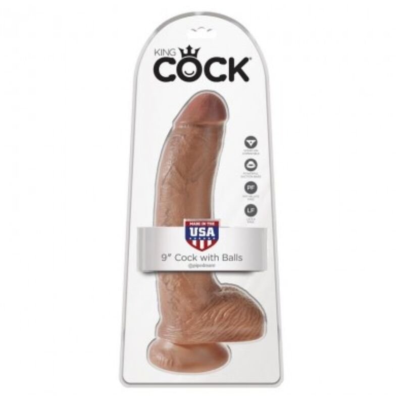 KING COCK - DILDO REALISTA COM TESTÍCULOS 22,8 CM - Image 2