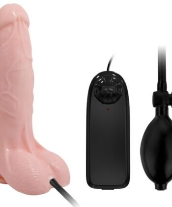 BAILE - DILDO VIBRANTE E INFLVEL REALISTA 18.8 CM