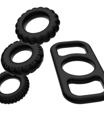 ADDICTED TOYS - CONJUNTO DE ANÉIS DE GALO 4 PEAS
