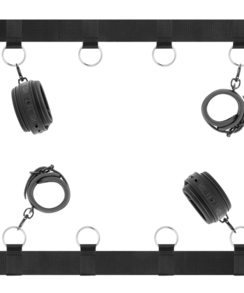 FETISH SUBMISSIVE - CONJUNTO DE LAÇOS DE CAMA DE LUXO COM FORRO DE NOPRENE