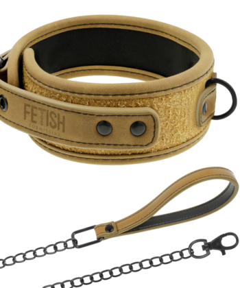 FETISH SUBMISSIVE ORIGIN - COLAR DE CORRENTE COM FORRO DE NEOPRENE