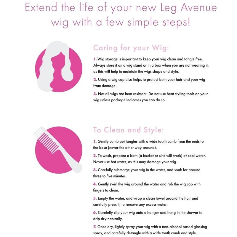 LEG AVENUE - PERUCA LONGA LINHA BANGIN PRETA - Imagem 2