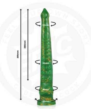 Visão alternativa de EPIC - DILDO HYLOS VERDE FLASH