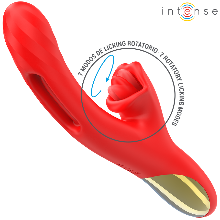 INTENSE - JESSICA MULTIFUNCIONAL VIBRADOR ESTIMULAÇÃO DO CLITÓRIS 24,8 CM VERMELHO - Imagem 3