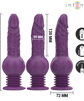 Visão alternativa de INTENSE - VIBRADOR MULTIFUNCIONAL TATUM COM VIBRAÇÃO PARA CIMA E PARA BAIXO 24 CM ROXO