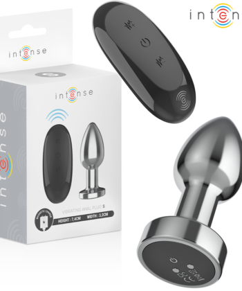INTENSE - PLUG ANAL 10 VIBRAÇÕES METAL COM CONTROLE REMOTO S