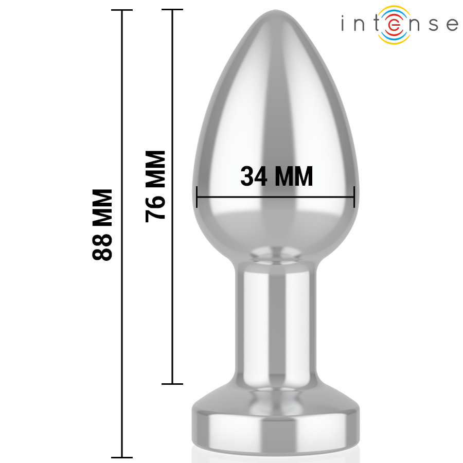 INTENSE - PLUG ANAL 10 VIBRAÇÕES METAL COM CONTROLE REMOTO M - Imagem 4