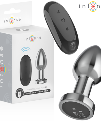 INTENSE - PLUG ANAL 10 VIBRAÇÕES METAL COM CONTROLE REMOTO M