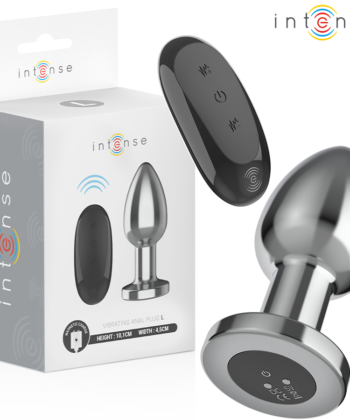 INTENSE - PLUG ANAL 10 VIBRAÇÕES METAL COM CONTROLE REMOTO L
