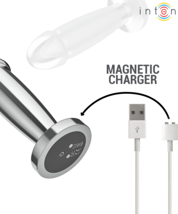 Visão alternativa de INTENSE - PLUG ANAL 10 VIBRAÇÕES DILDO DE METAL COM CONTROLE REMOTO S