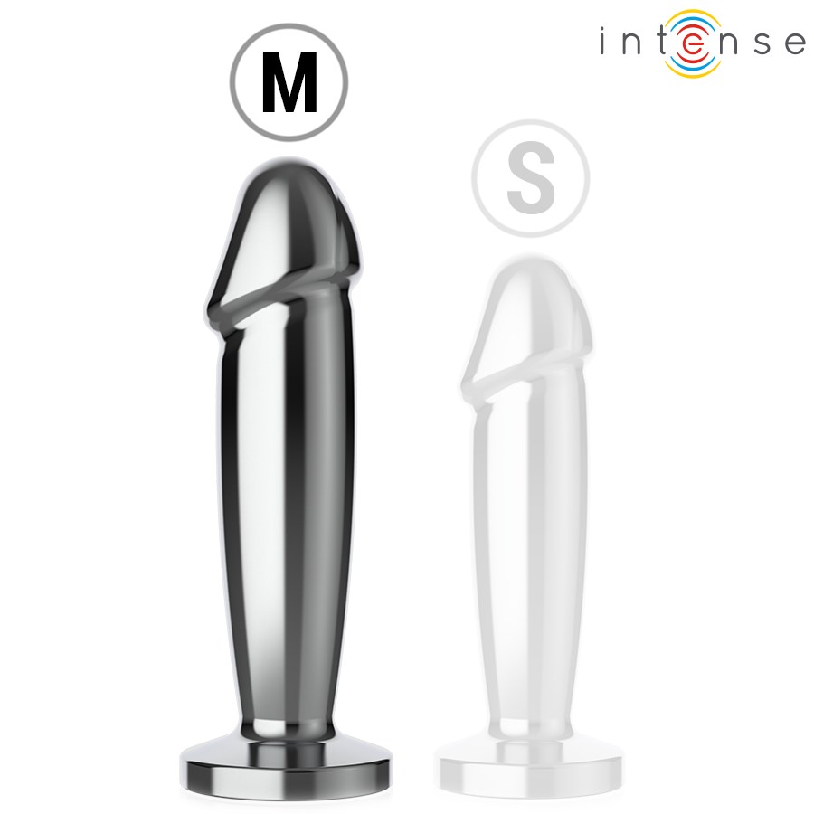 INTENSE - PLUG ANAL 10 VIBRAÇÕES DILDO DE METAL COM CONTROLE REMOTO M - Imagem 5