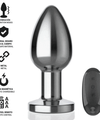Visão alternativa de INTENSE - PLUG ANAL 10 VIBRAÇÕES METAL COM CONTROLE REMOTO L