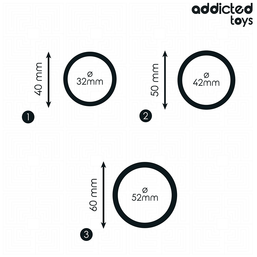 ADDICTED TOYS - CONJUNTO DE ANÉIS DE SILICONE MODELO 2 - Image 5