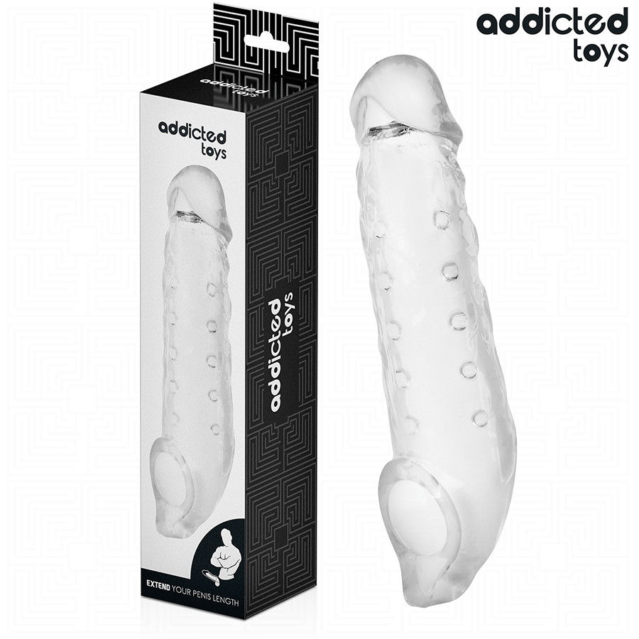 ADDICTED TOYS - EXTENSÃO DE PÊNIS TRANSPARENTE TAMANHO S 23 CM - Imagem 2