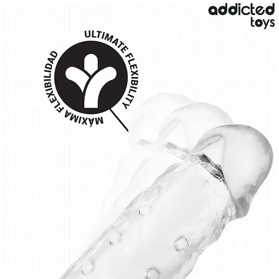ADDICTED TOYS - EXTENSÃO DE PÊNIS TRANSPARENTE TAMANHO S 23 CM - Imagem 5