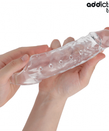 ADDICTED TOYS - BAINHA DE PÉNIS TRANSPARENTE TAMANHO M 27 CM - Image 3