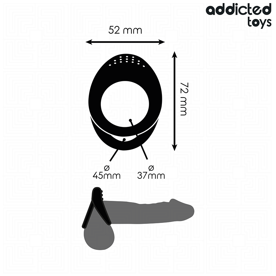 ADDICTED TOYS - ANEL DE PÉNIS COM DUPLA TEXTURA - Image 5