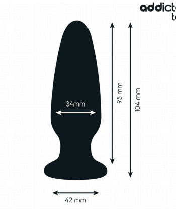 Visão alternativa de ADDICTED TOYS - PLUG ANAL COM JOIA TAMANHO M 10,4 CM