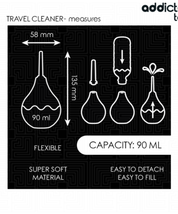 Visão alternativa de ADDICTED TOYS - LIMPADOR ANAL DE VIAGEM TAMANHO S 90 ML