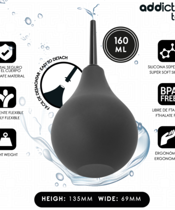 ADDICTED TOYS - LIMPADOR ANAL DE VIAGEM TAMANHO M 160 ML