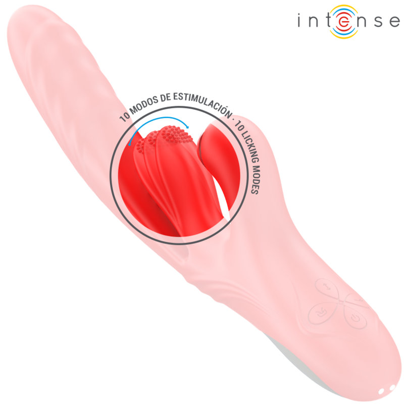 INTENSE - ROSALIA VIBRADOR MULTIFUNCIONAL 3 EM 1 VERMELHO - Imagem 5
