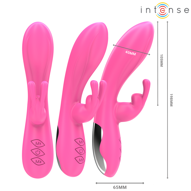 INTENSE - RANDALL RABBIT VIBRADOR 10 VIBRAÇÕES ROSA - Imagem 3