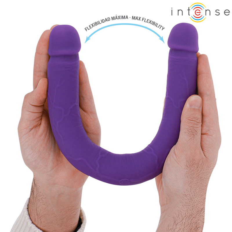 INTENSE - GUNTER DILDO VIBRADOR DUPLO 40 CM ROXO CONTROLE REMOTO - Imagem 5