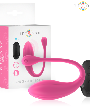 INTENSE - VIBRADOR JANICE U DUPLA ESTIMULAÇÃO 10 VIBRAÇÕES ROSA CONTROLE REMOTO