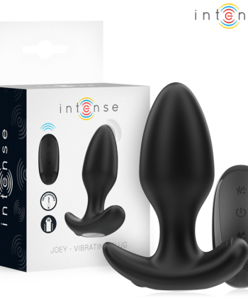 INTENSE - JOEY ANAL PLUG 10 VIBRAÇÕES PRETO CONTROLE REMOTO