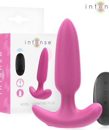 INTENSE - ROSS ANAL PLUG 10 VIBRAÇÕES ROSA CONTROLE REMOTO