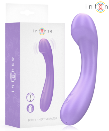 INTENSE - VIBRADOR BECKY 19 CM AQUECÍVEL 7 VIBRAÇÕES ROXO