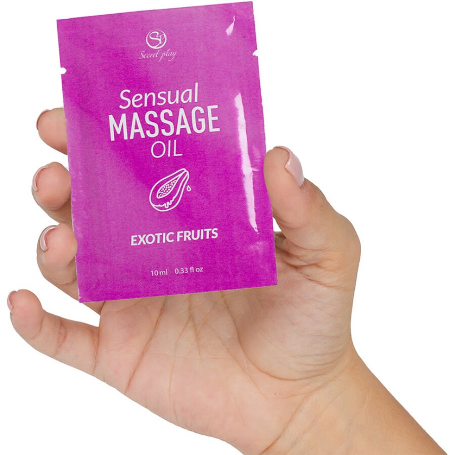 SECRETPLAY - ÓLEO DE MASSAGEM DE FRUTAS EXÓTICAS EM DOSE ÚNICA 10 ML - Imagem 2