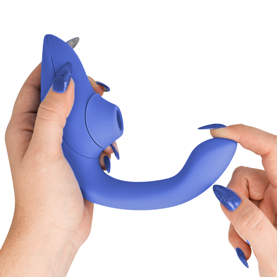 WOMANIZER - VIBRADOR ESTIMULADOR BLEND RABBIT AZUL VIBRANTE - Imagem 4