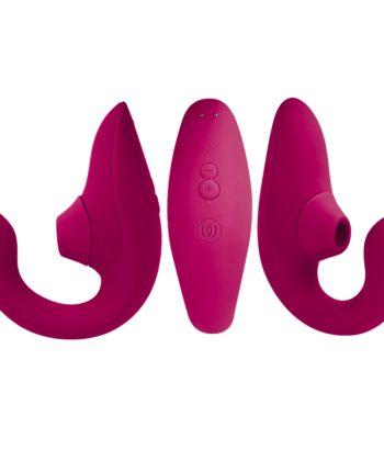 Visão alternativa de WOMANIZER - VIBRADOR ESTIMULADOR BLEND RABBIT ROSA VIBRANTE