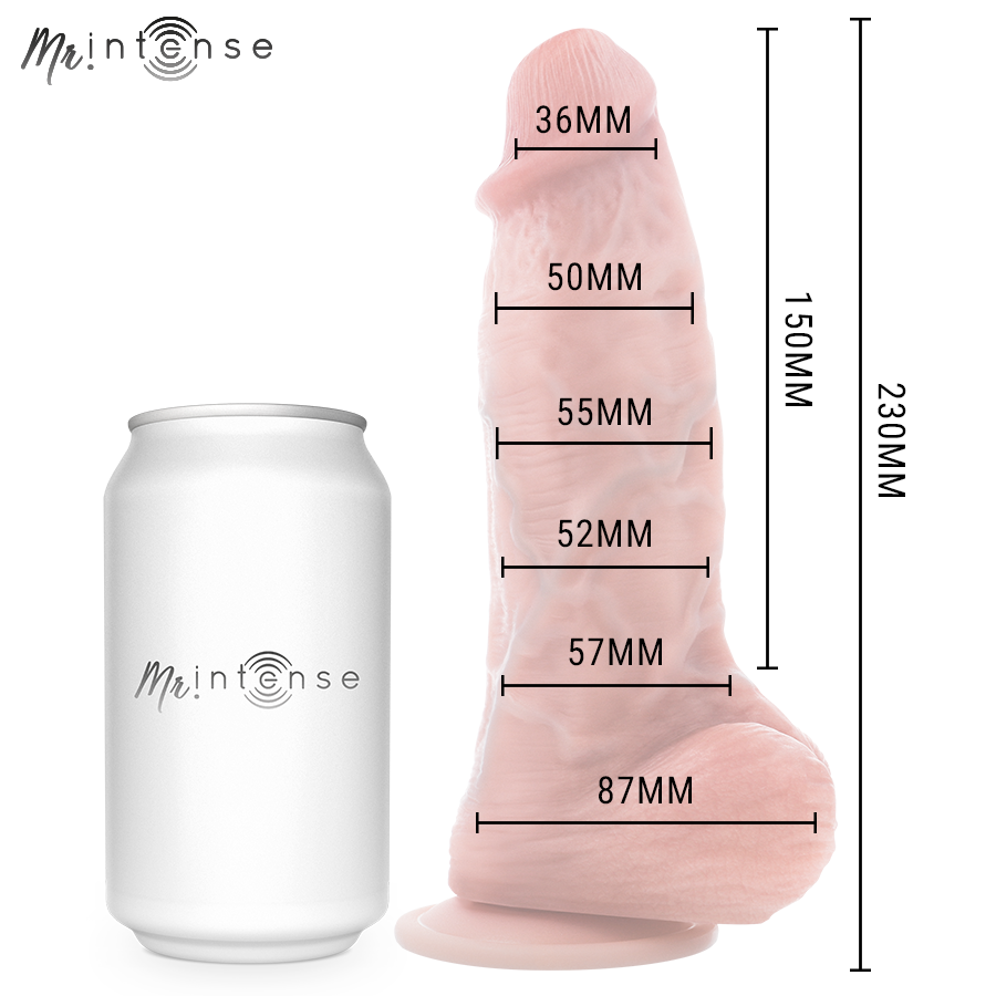 MR INTENSE - DILDO DE SILICONE SPENCER MÉDIO 23 CM -Ø- 5,7 CM - Imagem 2