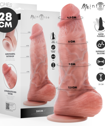 MR INTENSE - DILDO DE SILICONE EXTRAGRANDE SPENCER 28 CM -Ø- 7,3 CM