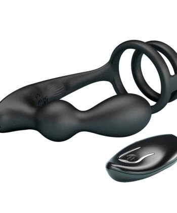 Visão alternativa de MR PLAY - PLUG ANAL VIBRATÓRIO COM ANEL PENIANO E CONTROLE REMOTO