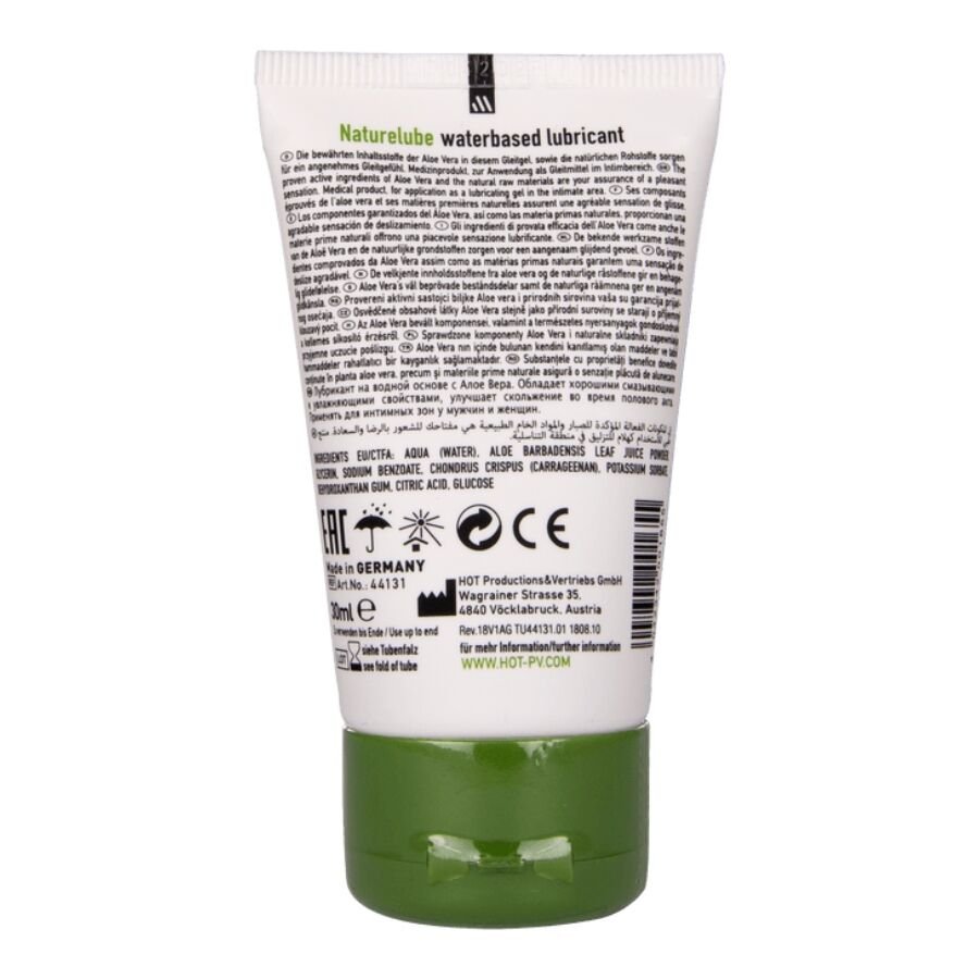 HOT - NATURE LUBE À BASE DE ÁGUA COM ALOE VERA 30 ML - Imagem 2