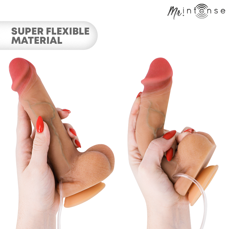 MR INTENSE - DANNY, DILDO EJACULANTE DE SILICONE, 20,5 CM - Ø - 4 CM - Imagem 5
