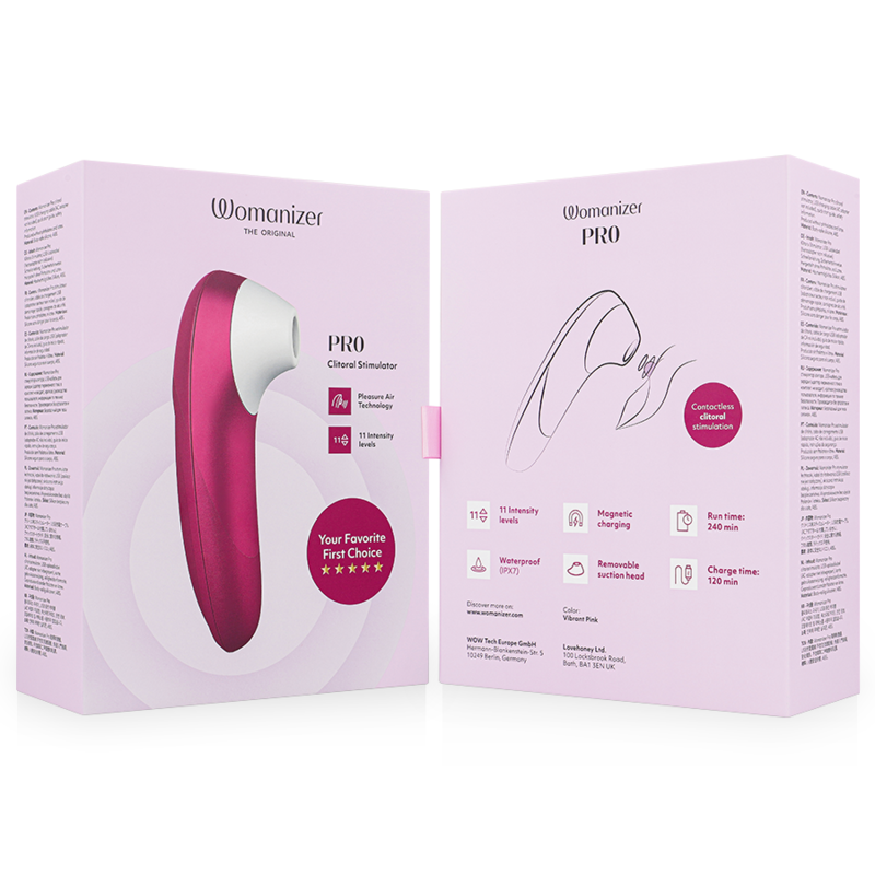 WOMANIZER - PRO VIBRANT CLITORIAL ESTIMULANTE ROSA - Imagem 5