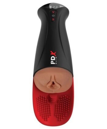PDX ELITE - FAP-O-MATIC PRO XL VIBRATÓRIO AUTOMÁTICO MARROM 34,9 CM