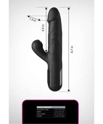 FETISH FANTASY SERIES - VIBRADOR COELHO DE SILICONE SONIX PRETO - Image 5
