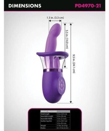 Visão alternativa de FANTASY FOR HER - VIBRADOR RABBIT PRO PLUS ULTIMATE PLEASURE ROXO 20,3 CM